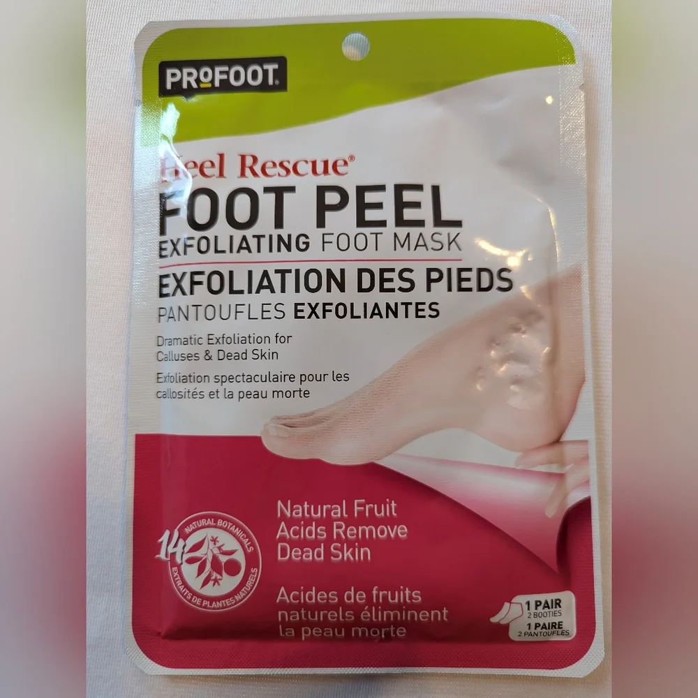Set Of 3 Heel Rescue Foot Peel Exfoliating Foot Mask Brand New Sealed